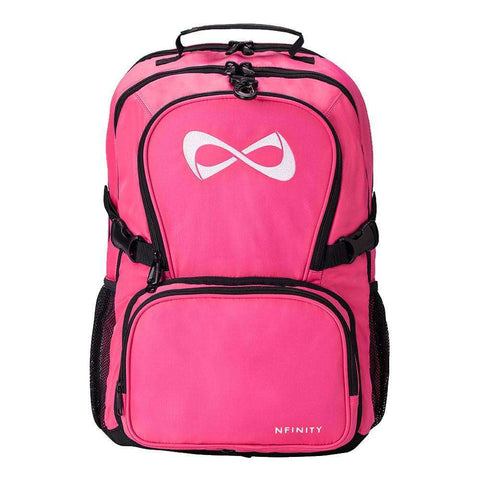 Nfinity Black Sparkle Backpack - Purple Logo
