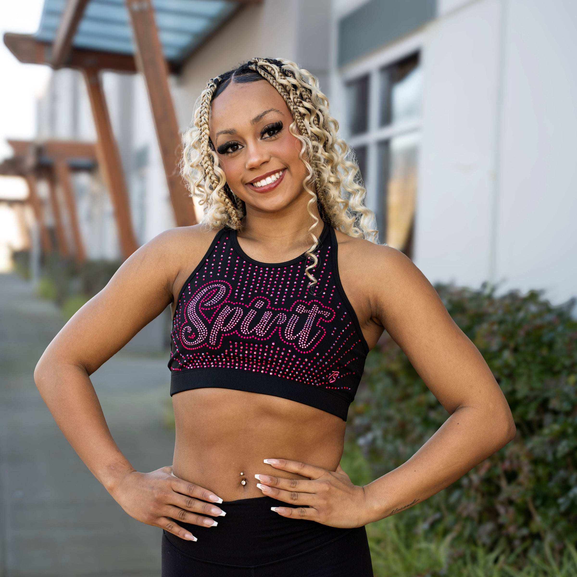 Total Spirit x La'Mya Rhinestone Bra