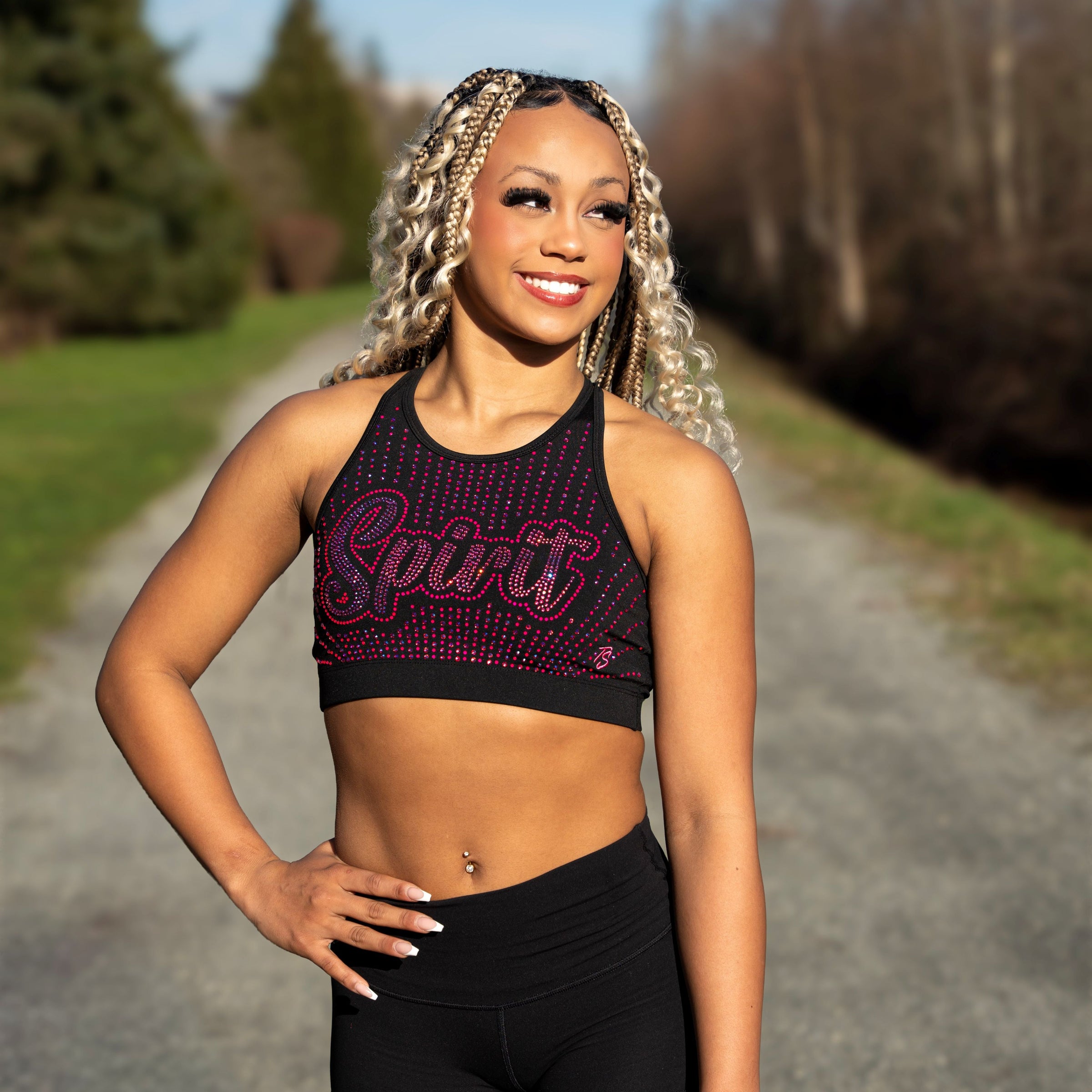 Total Spirit x La'Mya Rhinestone Bra