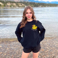 Lucky Duck Rhinestone Crewneck