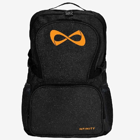 Nfinity Black Sparkle Backpack - Royal Logo