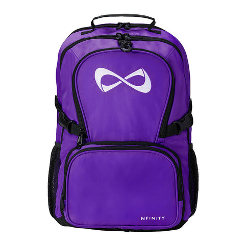 Nfinity Black Sparkle Backpack - Pink Logo