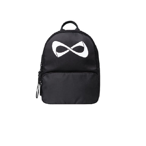 Nfinity Black Sparkle Backpack - Orange Logo
