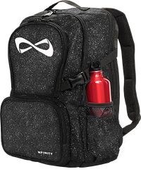 Nfinity Black Sparkle Backpack - White Logo