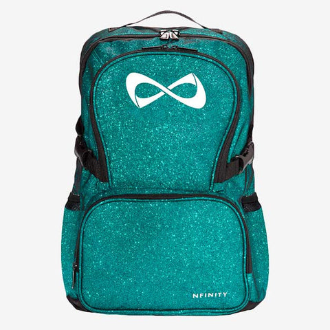 Nfinity Black Sparkle Backpack - Royal Logo